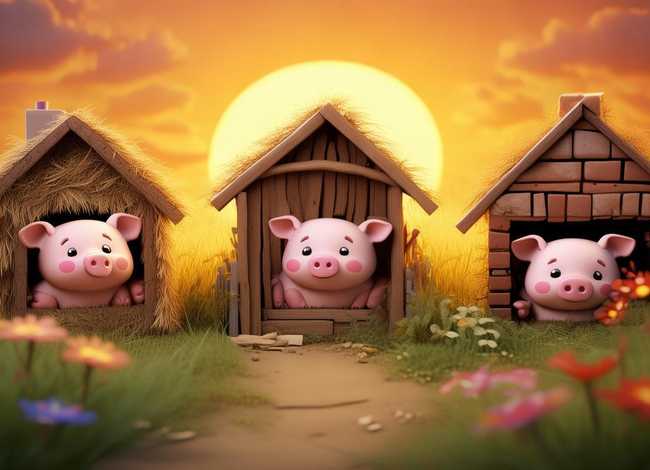 睡前故事儿童三只小猪的故事（少儿睡前故事三只小猪）