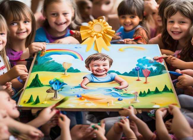 关爱自闭症儿童绘画；关爱自闭症儿童绘画一等奖