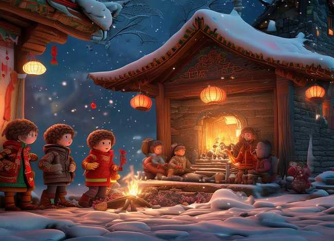 除夕的故事绘画、除夕的故事绘画图片 除夕的故事绘画、除夕的故事绘画图片