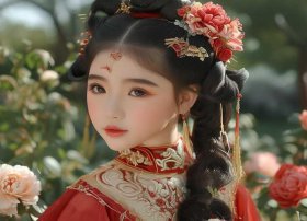 古装发型儿童；古装发型儿童女