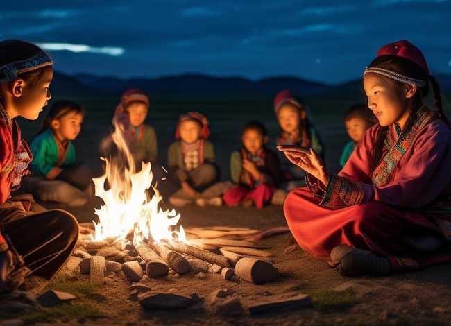 蒙古儿童故事短；蒙古幼儿故事