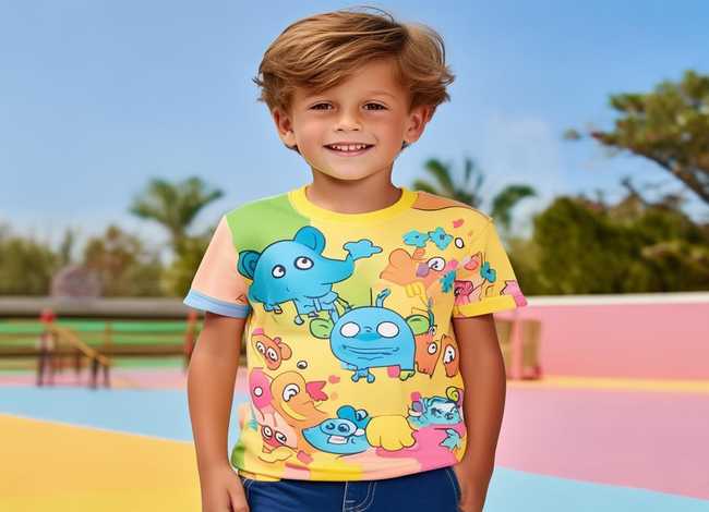 儿童t恤男童 儿童男t恤短袖