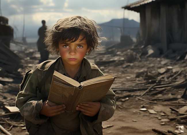 关于战争中儿童的故事英语怎么读、关于战争的英语小故事
