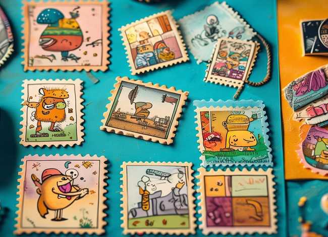邮票有趣的故事儿童版，有趣的邮票儿童画