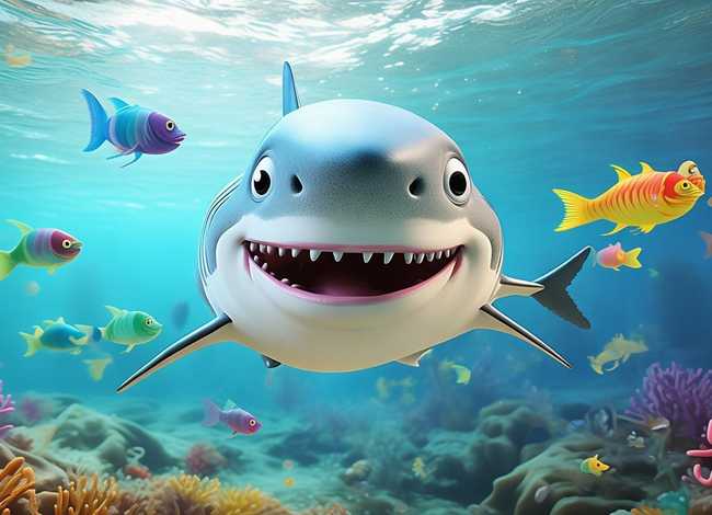 儿童故事鲨鱼吃小鱼；幼儿故事鲨鱼吃小鱼