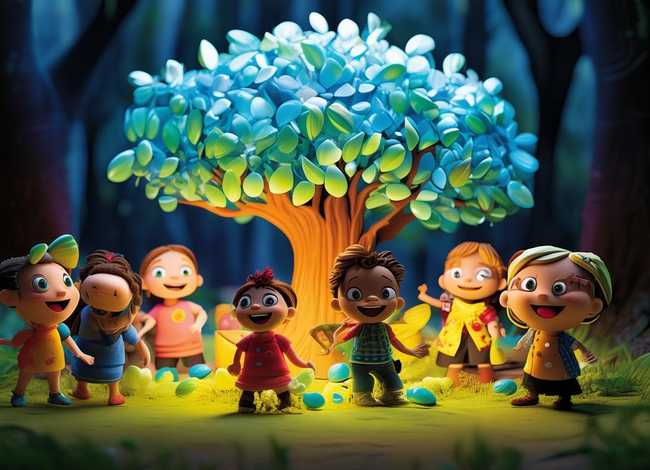 儿童故事背景；幼儿故事背景视频