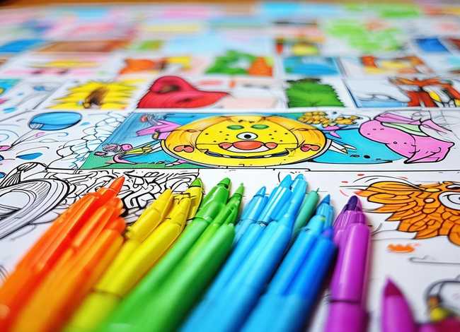 儿童涂色模板100例，儿童涂色模板100例图片