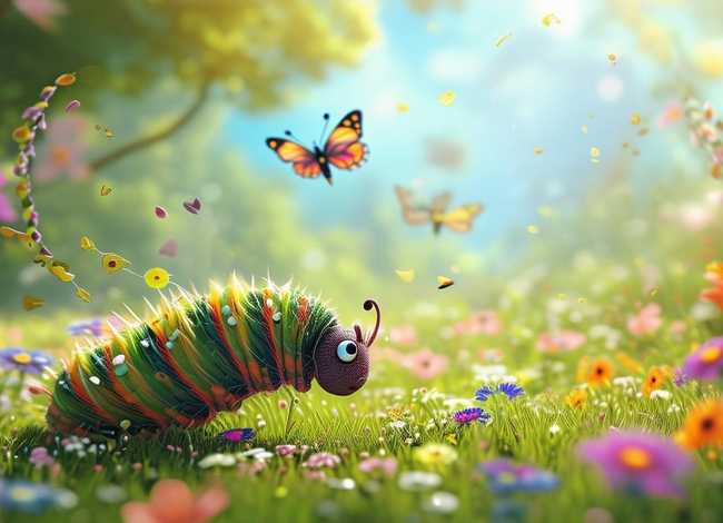 儿童故事毛毛虫出门的背景音乐、毛毛虫的故事音乐故事表演