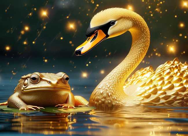 天鹅 的故事、金蟾和天鹅的故事
