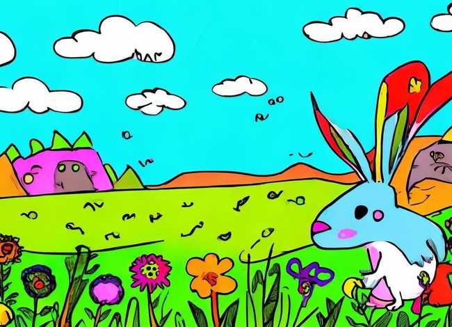 儿童童话故事手绘画简单；儿童童话手抄报 简单