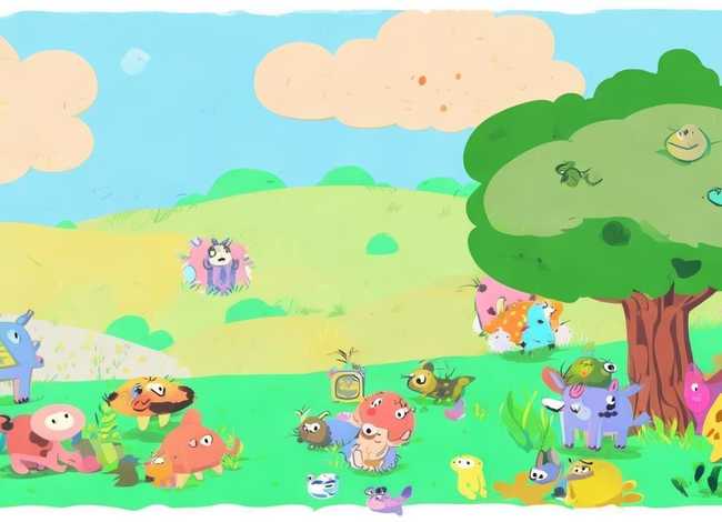 绘本故事儿童画创作简单，10张绘本故事图画简单