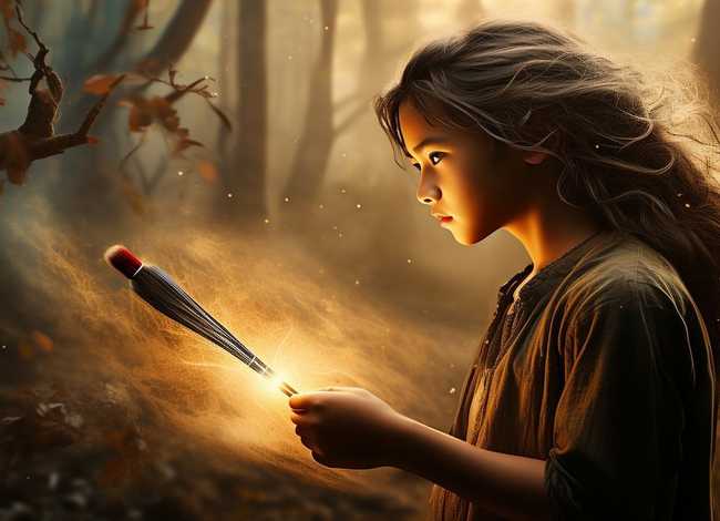 神笔马良图画故事、神笔马良故事图片绘画模板