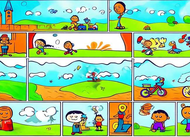 儿童连环画6张简单手绘（儿童连环画6张简单手绘图片）