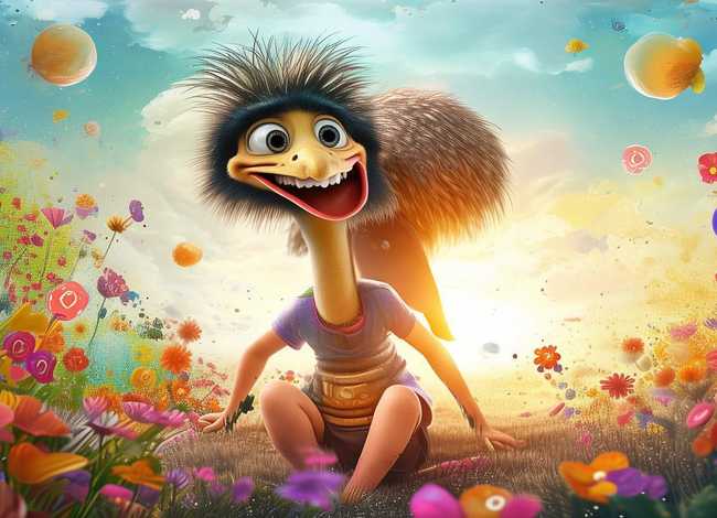 鸵鸟儿童故事书、鸵鸟幼儿故事