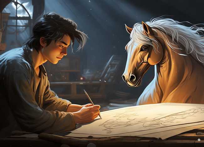 马良画画的故事,马良画马的故事 马良画画的故事,马良画马的故事