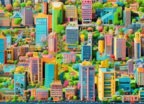 儿童画城市 少儿画城市