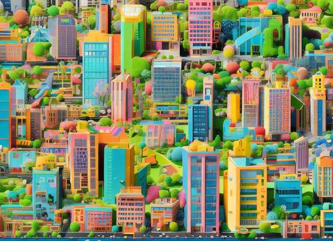 儿童画城市 少儿画城市