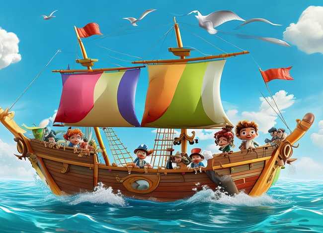 幼儿学习故事海盗船；关于海盗船的幼儿故事