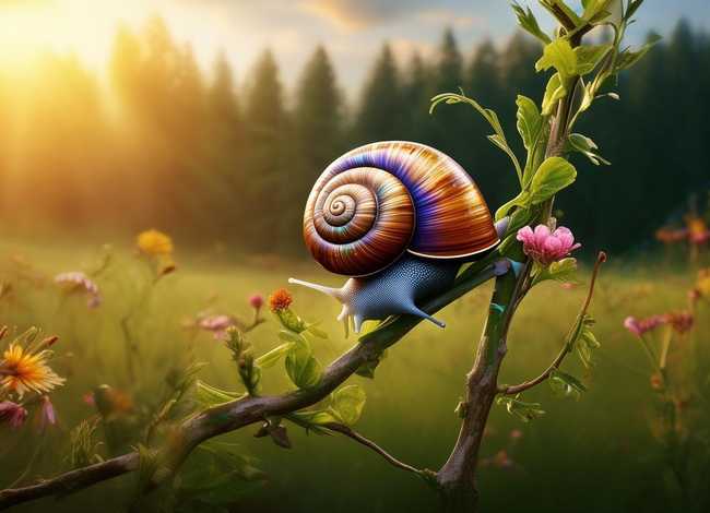 儿童故事小蜗牛向上爬 - 小蜗牛向上爬的故事