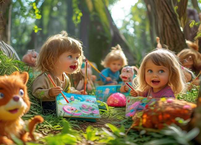 寓言故事3岁儿童画，寓言故事幼儿画