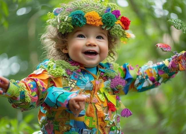 儿童创意环保服装、儿童创意环保服装图片