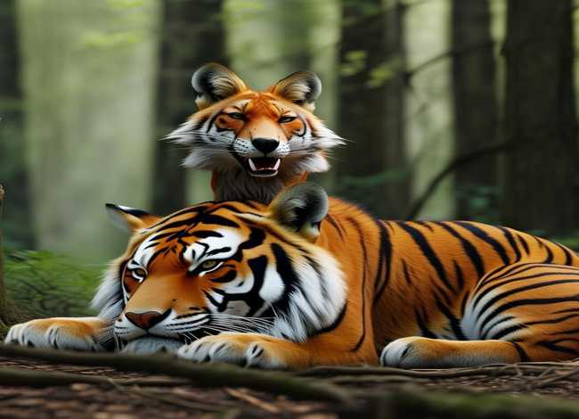 狐假虎威成语故事图片；狐假虎威成语故事图片简单