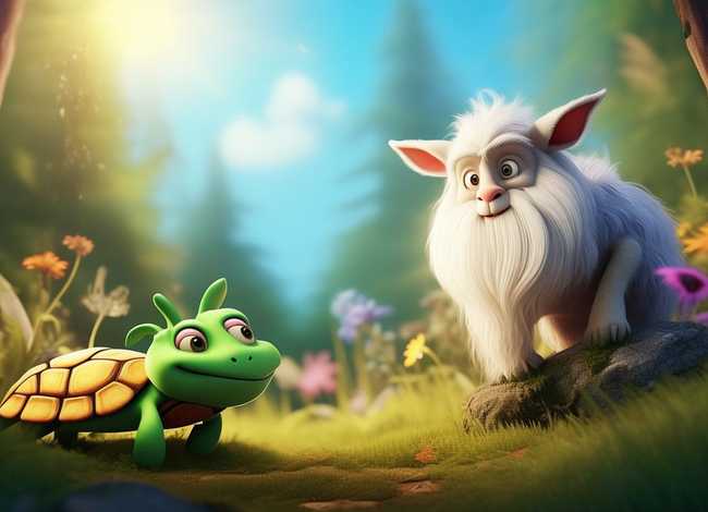儿童故事小乌龟找山羊爷爷（幼儿小乌龟找朋友故事表演视频）