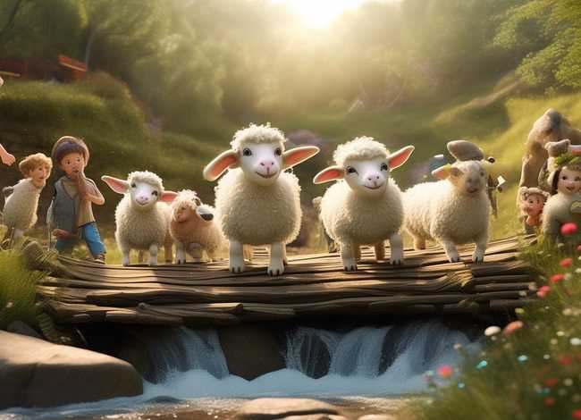 儿童故事表演小羊过桥 幼儿故事小羊过桥亲子表演