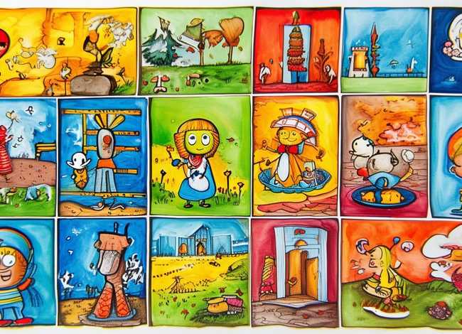 儿童故事简笔画图片连环画；儿童简笔画故事连环画