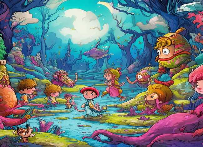 儿童版神话故事绘画、神话故事幼儿版