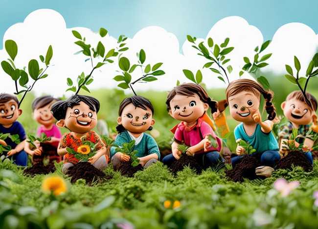 植树节儿童绘图、植树节儿童绘图图片