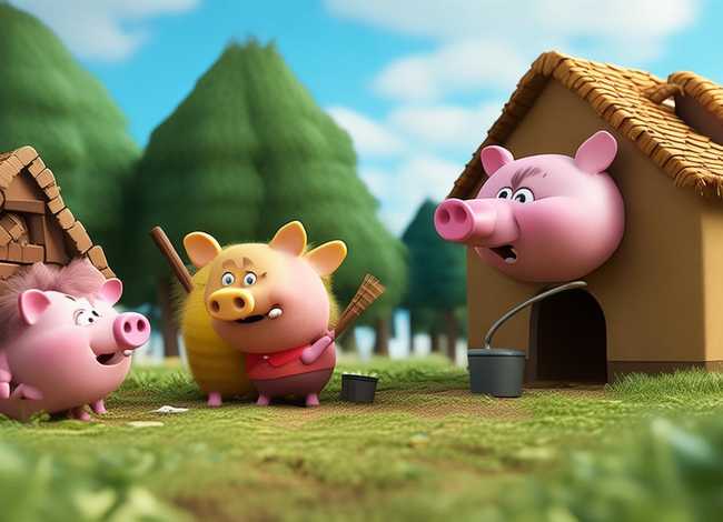 三只小猪短故事；三只小猪短故事视频