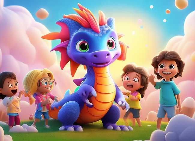 龙的视频1-3岁儿童 - 龙的儿童动画片