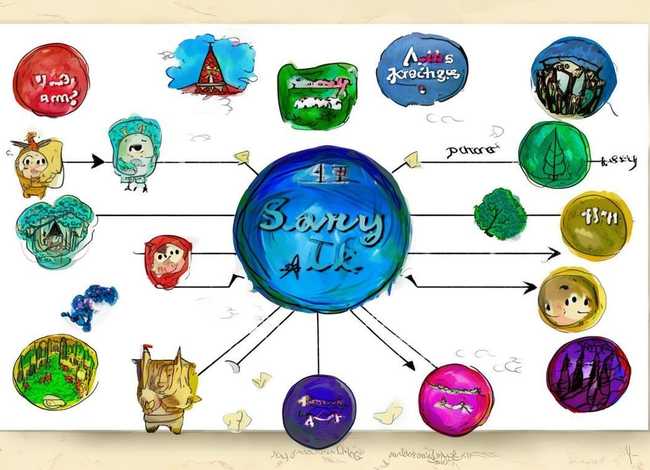 三年级童话故事导图儿童画，三年级故事思维导图简单画法