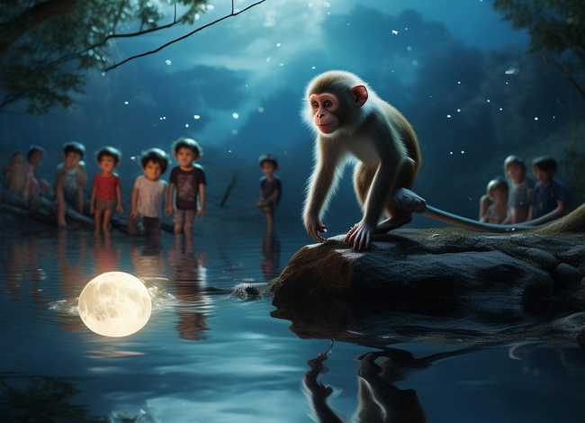 猴子捞月的故事告诉小朋友什么、猴子捞月的故事告诉小朋友什么道理