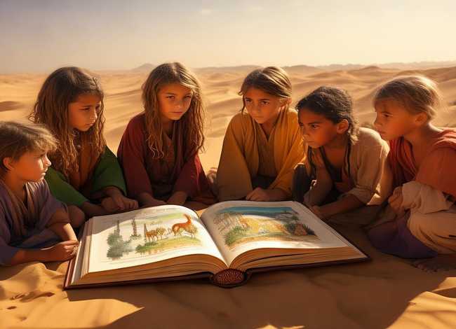 沙漠里儿童故事书，沙漠里编故事