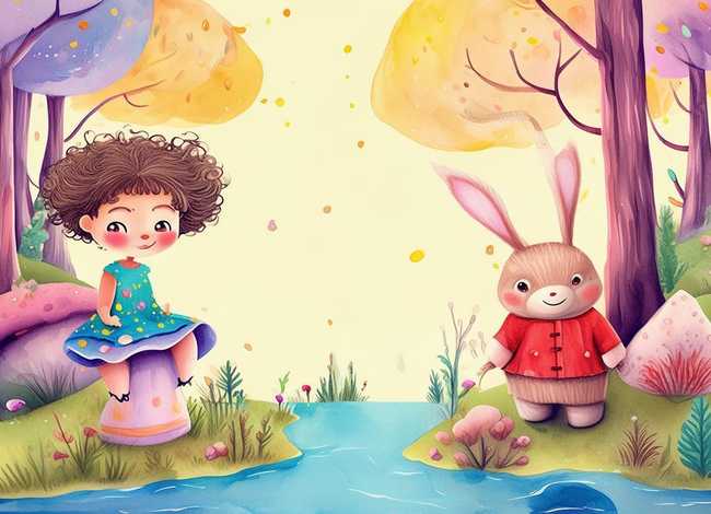儿童故事插画水粉、幼儿故事水粉画