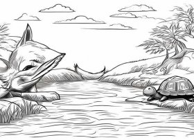 伊索寓言配画简笔画；伊索寓言配图简笔画