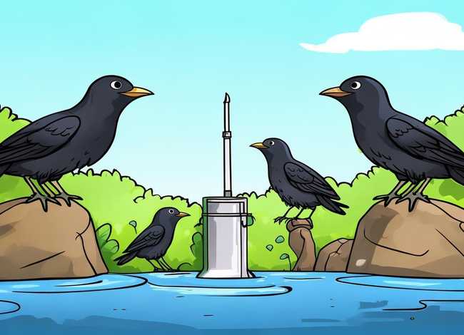 儿童连环画图片4幅简单乌鸦喝水；4个简单幼儿连环画图片乌鸦喝水