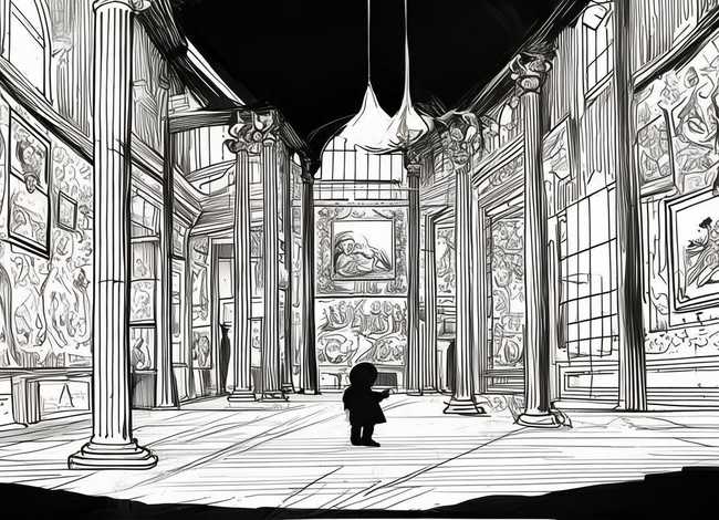 艺术的故事配图、艺术的故事配图简笔画