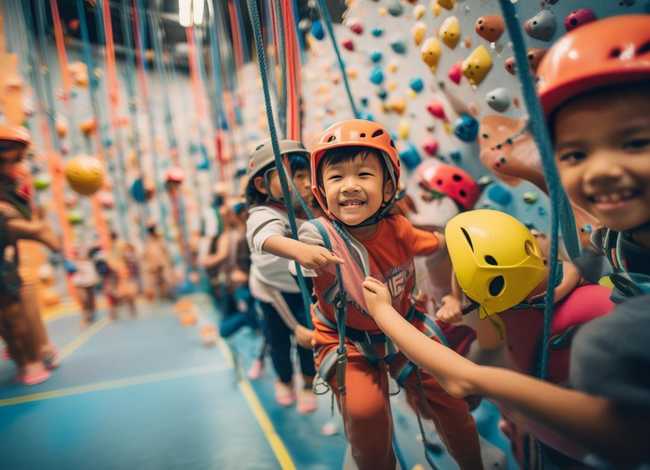 华人攀岩儿童早教；儿童攀岩馆投资