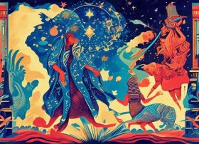 世界神话故事插图；世界神话故事插图怎么画