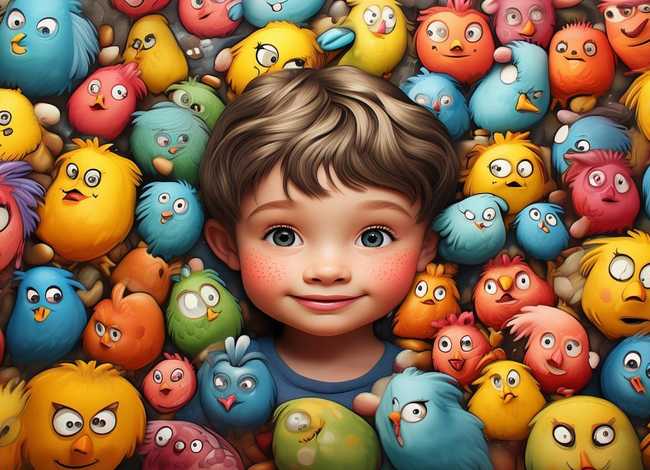 小鸡儿童画图片，小鸡儿童画图片大全可爱