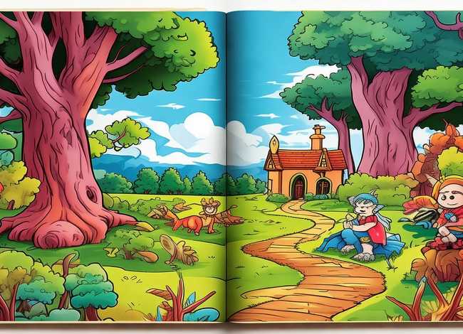 涂色故事书 涂色故事书打印模板