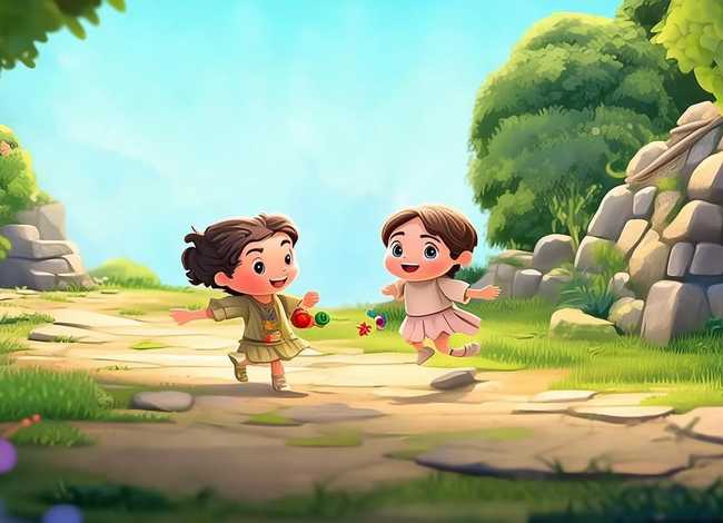 古代儿童玩耍图片 - 古代儿童玩耍图片卡通