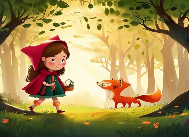 小红帽的故事书3-6岁短的，故事小红帽的故事