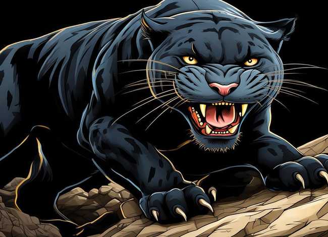 豹的简笔画凶残霸气 - 豹的简笔画凶残霸气图片