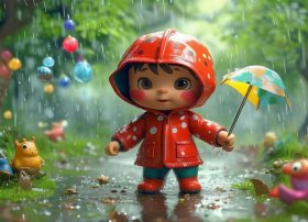 可爱的雨衣雨鞋儿童故事、雨衣和雨鞋的故事