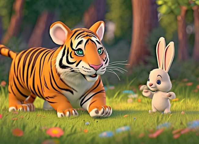 老虎和兔子的故事（老虎和兔子的故事幼儿园）
