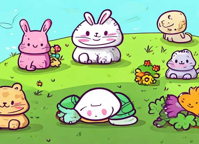 动物故事画简笔画大全 - 动物故事画简笔画大全可爱